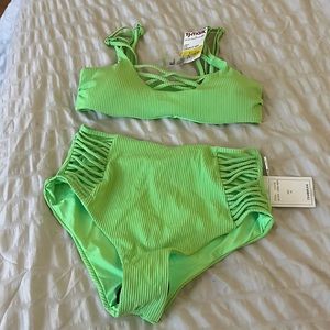 TJ-MAXX (XS)  neon green full coverage bakini